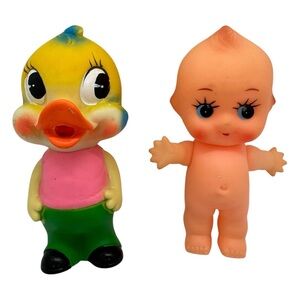 Vintage Japan Rubber Squeak Toy Set